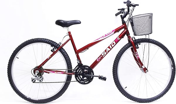 Bicicleta Aro 26 Feminina de Passeio 18 Marchas Saidx