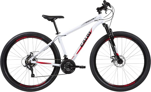 Bicicleta Aro 29 Caloi Vulcan Branca Tam. 17 Câmbio SunRun