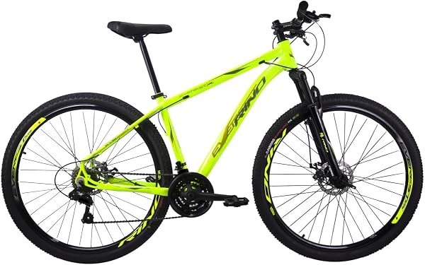 Bicicleta Aro 29 Rino Everest 24v Freio a Disco Câmbios Shimano Suspensão Dianteira