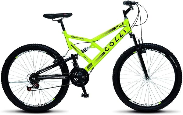 Bicicleta Colli GPS Aro 26 Dupla Suspensão 21 Marchas Freio V-Brake