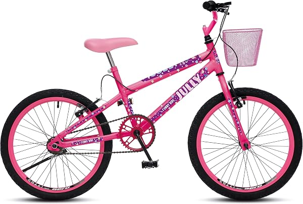 Bicicleta Colli Jully Aro 20 Aero 36 Freios V-Brake com Cestinha