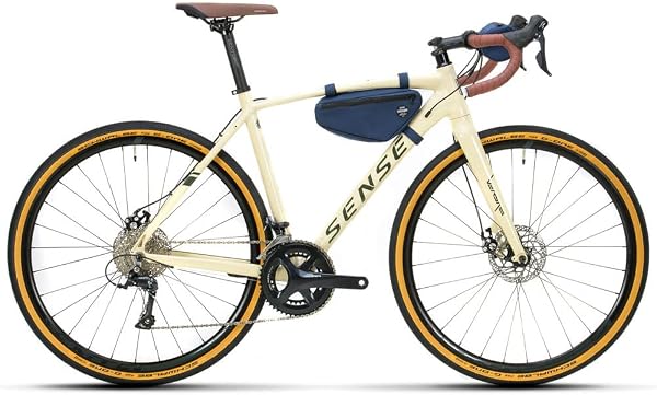Bicicleta Gravel Aro 700 Sense Versa Comp 2021/2022 Shimano Sora 18v Bege Quadro 55