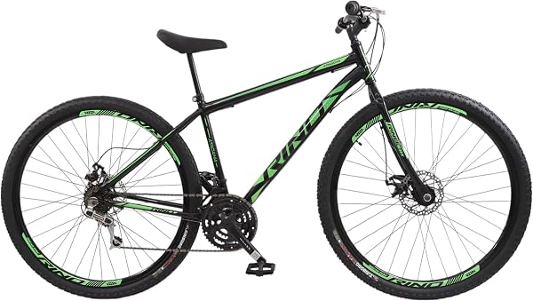 Bicicleta Rino Atacama Aro 29 Aço Carbono 21 Velocidades Freio Disco Verde