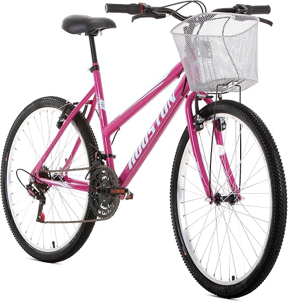 Houston Bicicleta Foxer Maori Aro 26 21v Freio V-Brake com Cesta