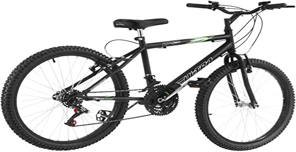ULTRA BIKE Bicicleta Bikes Aro 24 18 Marchas Preto Fosco